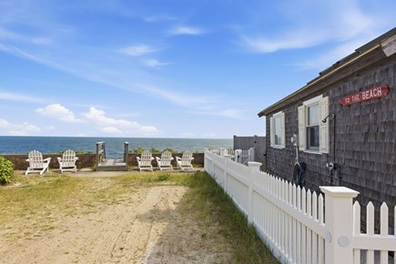 Dennis Port Cape Cod vacation rental - Stairs to private association beach immediately next to house
