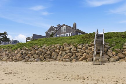 Dennis Port Cape Cod vacation rental - Beach and stairs with unit in background