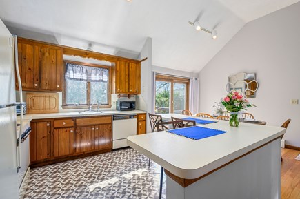 Harwich Cape Cod vacation rental - Kitchen area with island.