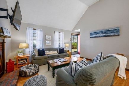 Harwich Cape Cod vacation rental - Living room with TV.