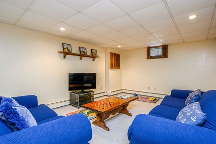 Harwich Cape Cod vacation rental - Downstairs den/play area.
