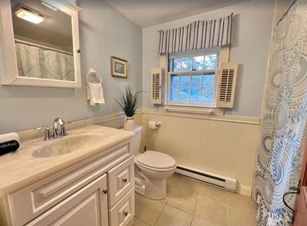 Chatham Cape Cod vacation rental - Main bathroom- with full shower and bathtub