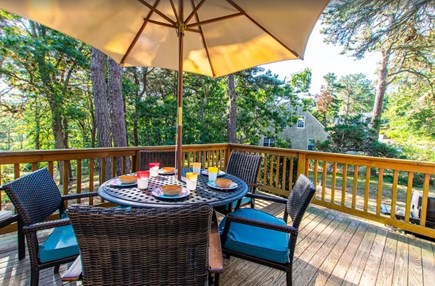 Chatham Cape Cod vacation rental - Deck overlooking backyard