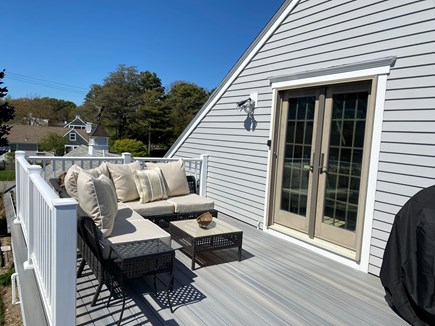 Hyannis Cape Cod vacation rental - Patio with lounge area, seating for six.