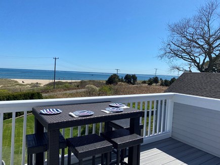 Hyannis Cape Cod vacation rental - Ocean view from dining table on private deck.