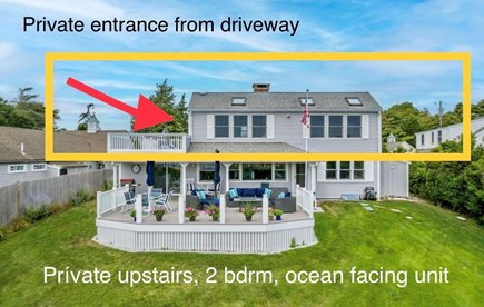 Hyannis Cape Cod vacation rental - Private entrance from home driveway, upstairs unit
