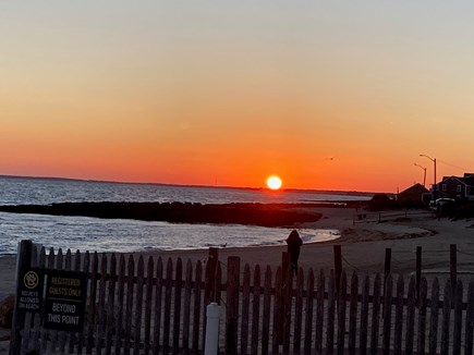 Dennisport Cape Cod vacation rental - Beach at sunset