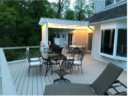 Marstons Mills, Barnstable Cape Cod vacation rental - Huge private deck overlooking the water.