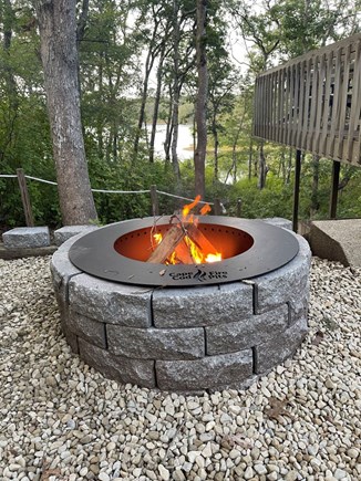 Orleans Cape Cod vacation rental - Fire pit keeps the fun going after dark.