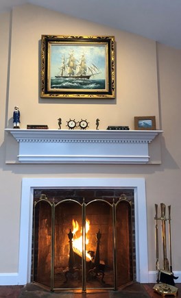 Harwich Port Cape Cod vacation rental - Enjoy the fireplace on a chilly night!