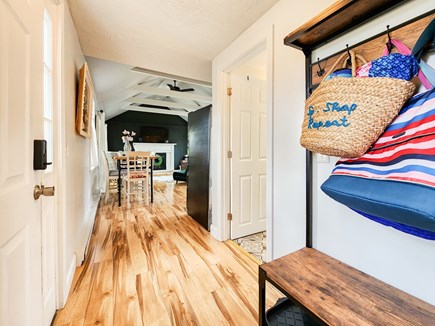 Dennisport Cape Cod vacation rental - Entry with beach bags.