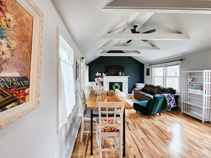 Dennisport Cape Cod vacation rental - View of dining area in open living space.
