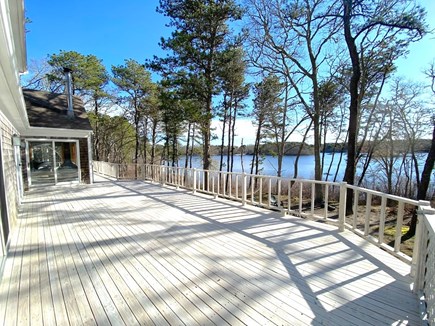 Orleans Cape Cod vacation rental - Look at the size of the deck -- and the view of the lake from it.