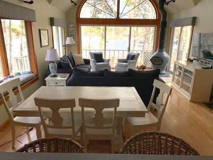 Orleans Cape Cod vacation rental - Gigantic windows bring the lake into the living space