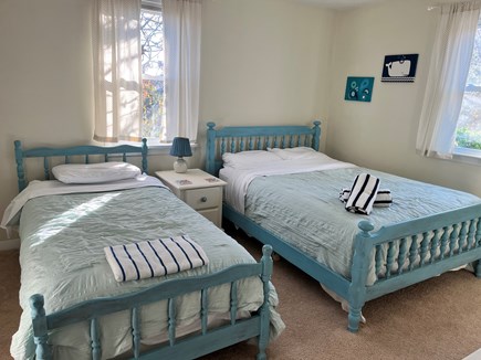 Plymouth MA vacation rental - Bedroom with a full + twin bed