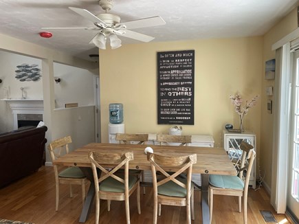Yarmouth Port Cape Cod vacation rental - Open floor plan dining area seats 6-8 with 4 at the island.
