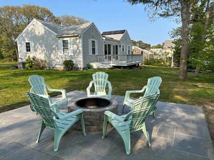 Chatham Cape Cod vacation rental - New patio with built in firepit in the backyard!