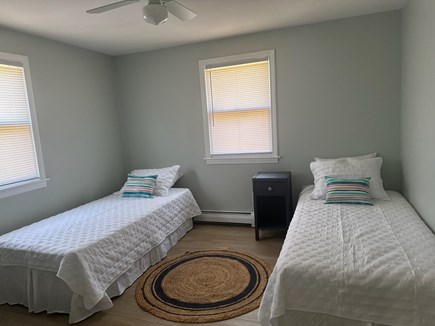 Dennisport Cape Cod vacation rental - 2 twins with a/c unit and ceiling fan