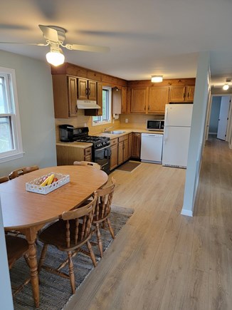 Dennisport Cape Cod vacation rental - Kitchen/dining with a/c unit and ceiling fan
