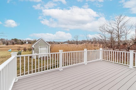 Sandwich Cape Cod vacation rental - Rear deck with marsh view