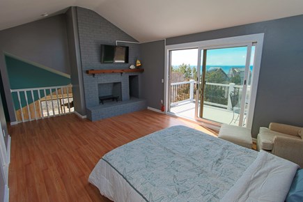 Truro Cape Cod vacation rental - Primary Bedroom Views and Private Deck