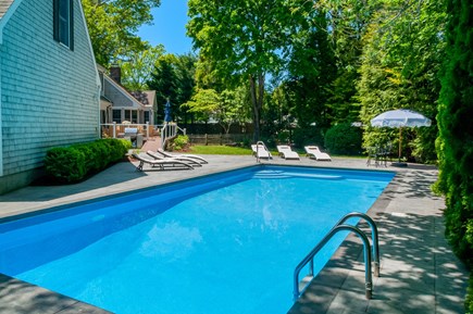 Osterville Cape Cod vacation rental - Inground pool, unheated but has a retractable cover