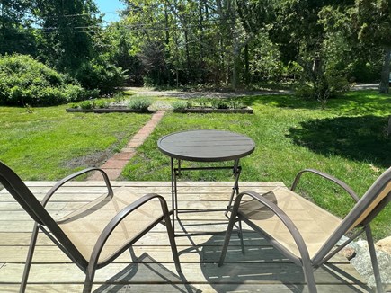 Brewster Cape Cod vacation rental - Have your coffee & eggs on the deck. Two parking spaces available