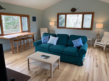 Wellfleet Cape Cod vacation rental - Spacious living room with a view!