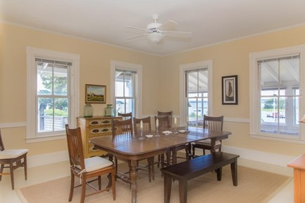 Osterville Cape Cod vacation rental - Dining area with water views