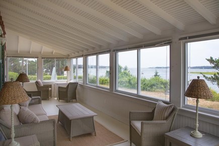 Osterville Cape Cod vacation rental - Porch with windows, screens and amazing views