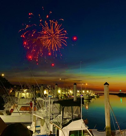 Orleans Cape Cod vacation rental - Rock Harbor fireworks at the 4th of July.
