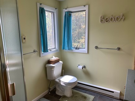 Orleans Cape Cod vacation rental - Master bathroom featuring enclosed shower.