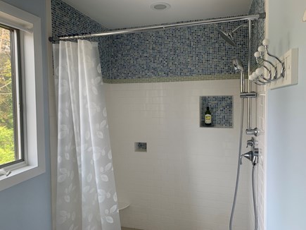 Orleans Cape Cod vacation rental - Tiled walk-in shower in upstairs bathroom.