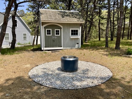 Eastham Cape Cod vacation rental - Backyard With Fire Pit