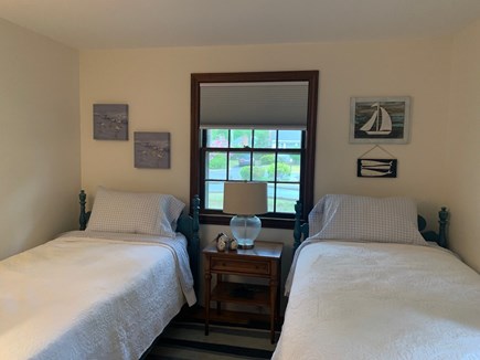 East Falmouth Cape Cod vacation rental - Bedroom, two twin beds, dresser and closet.