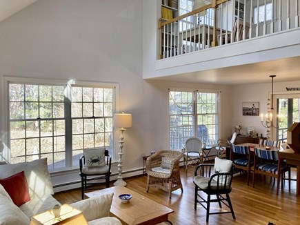 Wellfleet Cape Cod vacation rental - Living/Dining Area With View of Loft