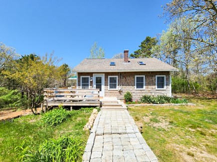 Harwich Cape Cod vacation rental - Approach to the home from driveway.