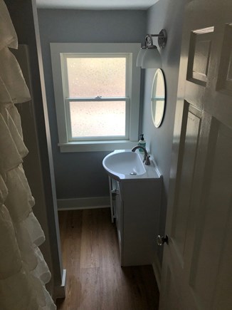 East Sandwich Cape Cod vacation rental - Bathroom with bath and beach towels
