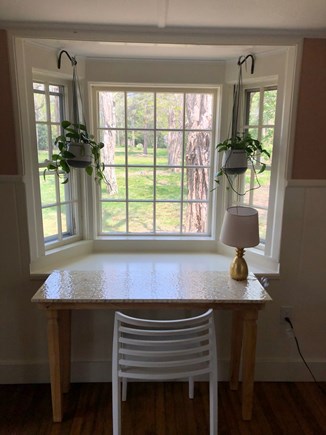East Sandwich Cape Cod vacation rental - Writing and working desk with a view of the yard