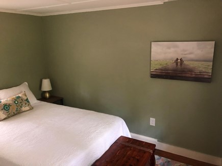 East Sandwich Cape Cod vacation rental - Bedroom with artwork from local artists