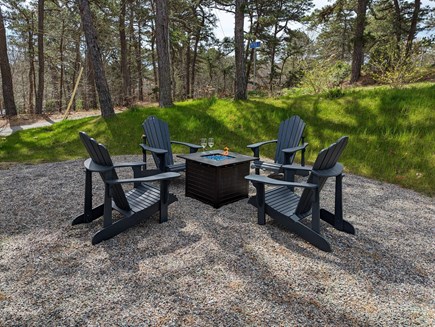 Wellfleet Cape Cod vacation rental - Relax by the fire pit with your favorite beverage