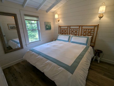 Wellfleet Cape Cod vacation rental - King Size bed with SAATVA adjustable mattress, wall mounted TV