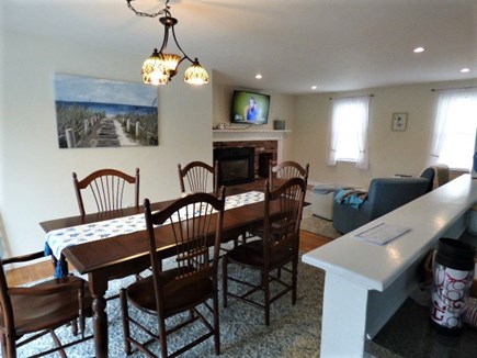 South Dennis Cape Cod vacation rental - Dining room open to kitchen and living room