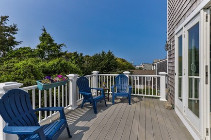 Sandwich  Cape Cod vacation rental - 2nd floor back deck just outside dining room.