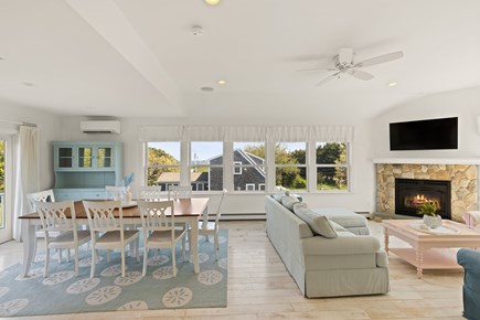 Sandwich  Cape Cod vacation rental - The great room combination living room & dining room space.