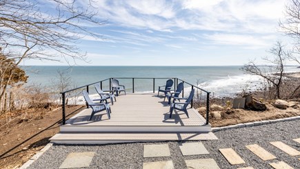 Plymouth MA vacation rental - Deck with panoramic ocean views