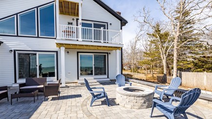 Plymouth MA vacation rental - Patio with fire pit and seating for all