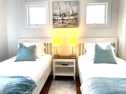 Eastham Cape Cod vacation rental - Twin bedroom with wall hung tv (not shown)