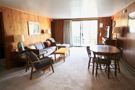 Truro Cape Cod vacation rental - Living Room and Dining looking to Deck