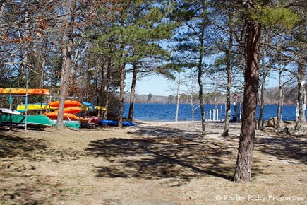 Marstons Mills Cape Cod vacation rental - Association beach on middle pond